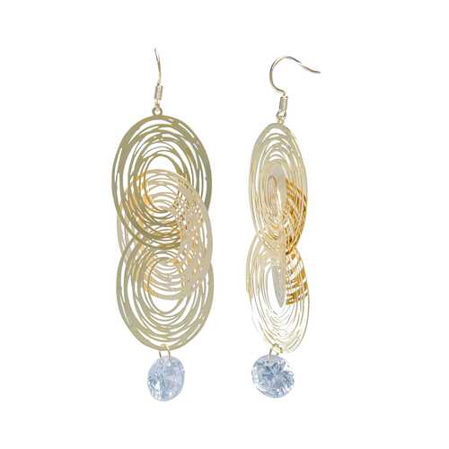 Серьги Corona style B002EFA15193-GOLD в Хендерсон