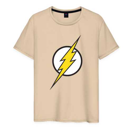 Футболка мужская ВсеМайки Flash бежевая 4XL в Хендерсон
