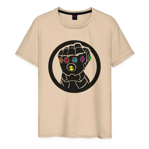 Футболка мужская ВсеМайки Infinity Gauntlet бежевая 4XL в Хендерсон