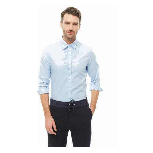 Рубашка мужская Armani Exchange 8NZCBG Z8ANZ 0536 синяя L в Хендерсон