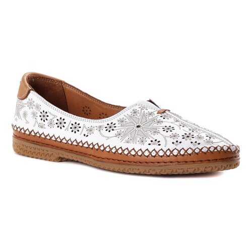 Мокасины женские Shoes Market 997-705-1 белые 38 RU в Хендерсон