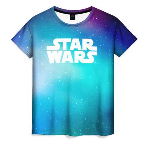 Футболка женская ВсеМайки STAR WARS синяя 4XL в Хендерсон