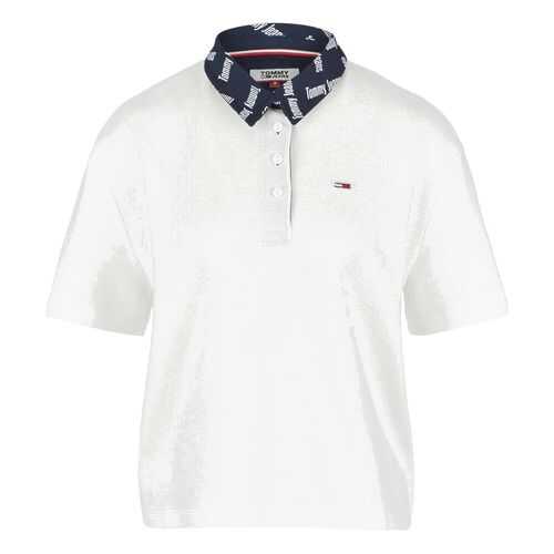Поло женское Tommy Jeans DW0DW08001 YBR белое M в Хендерсон